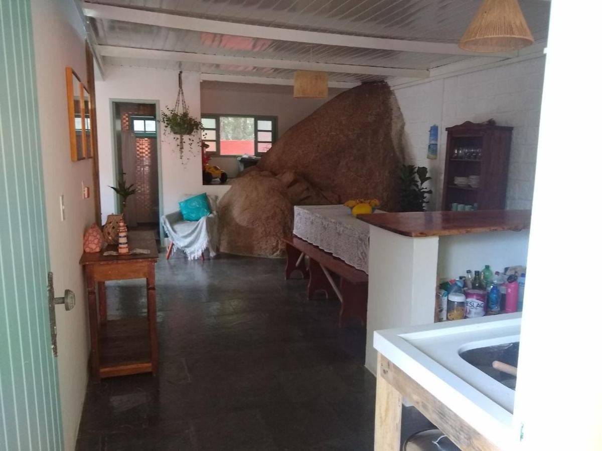 Sossego à 140 m da praia com vista para o mar na Armação da Piedade Governador Celso Ramos Esterno foto